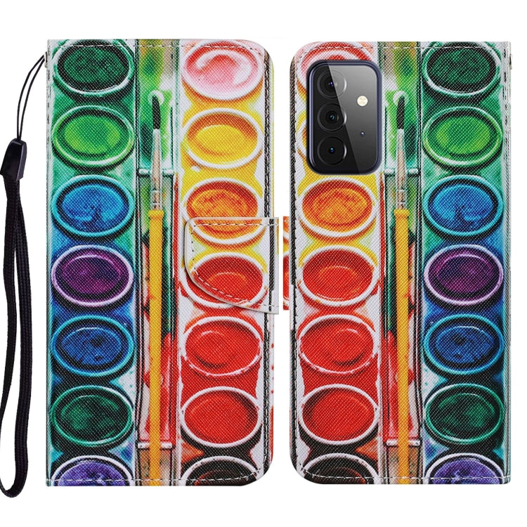 Coloured Drawing Pattern Horizontal Flip PU Leather Case with Holder & Card Slots & Wallet & Lanyard, For Samsung Galaxy A52 5G / 4G, For Samsung Galaxy A72 5G, For Samsung Galaxy A72 5G / 4G, For Samsung Galaxy S21 5G
