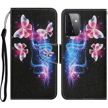 Load image into Gallery viewer, Coloured Drawing Pattern Horizontal Flip PU Leather Case with Holder &amp; Card Slots &amp; Wallet &amp; Lanyard, For Samsung Galaxy A52 5G / 4G, For Samsung Galaxy A72 5G, For Samsung Galaxy A72 5G / 4G, For Samsung Galaxy S21 5G