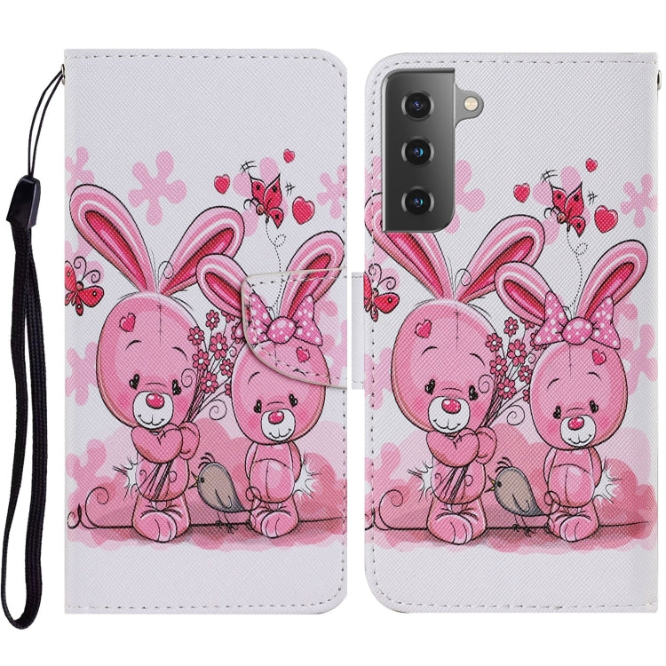 Coloured Drawing Pattern Horizontal Flip PU Leather Case with Holder & Card Slots & Wallet & Lanyard, For Samsung Galaxy A52 5G / 4G, For Samsung Galaxy A72 5G, For Samsung Galaxy A72 5G / 4G, For Samsung Galaxy S21 5G