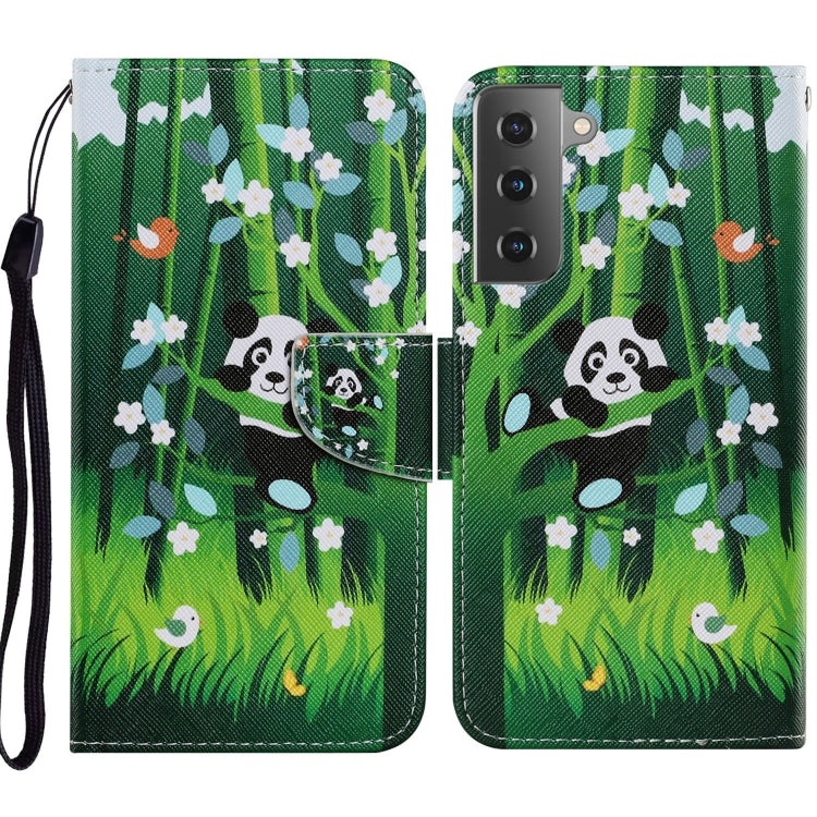 Coloured Drawing Pattern Horizontal Flip PU Leather Case with Holder & Card Slots & Wallet & Lanyard, For Samsung Galaxy A52 5G / 4G, For Samsung Galaxy A72 5G, For Samsung Galaxy A72 5G / 4G, For Samsung Galaxy S21 5G
