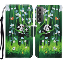 Load image into Gallery viewer, Coloured Drawing Pattern Horizontal Flip PU Leather Case with Holder &amp; Card Slots &amp; Wallet &amp; Lanyard, For Samsung Galaxy A52 5G / 4G, For Samsung Galaxy A72 5G, For Samsung Galaxy A72 5G / 4G, For Samsung Galaxy S21 5G