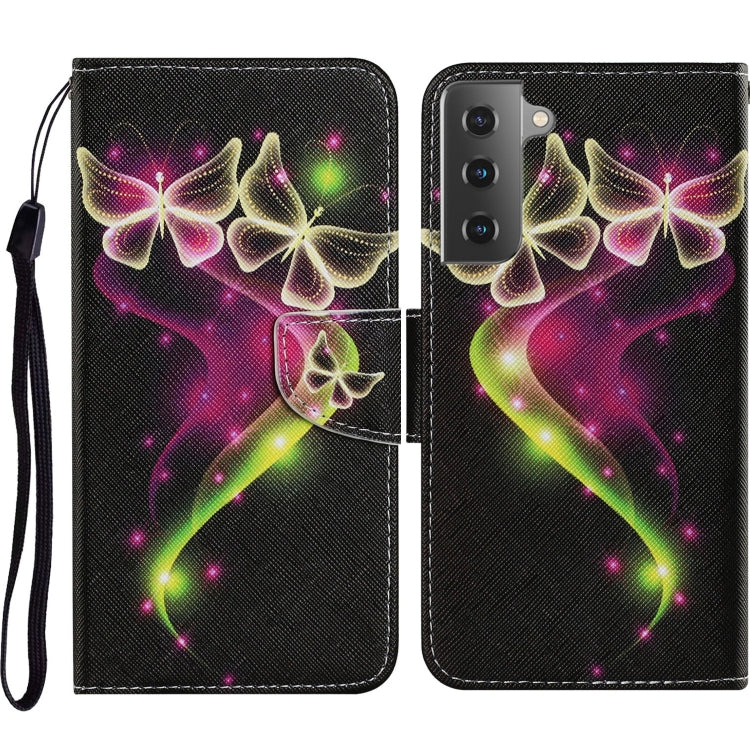 Coloured Drawing Pattern Horizontal Flip PU Leather Case with Holder & Card Slots & Wallet & Lanyard, For Samsung Galaxy A52 5G / 4G, For Samsung Galaxy A72 5G, For Samsung Galaxy A72 5G / 4G, For Samsung Galaxy S21 5G