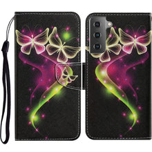 Load image into Gallery viewer, Coloured Drawing Pattern Horizontal Flip PU Leather Case with Holder &amp; Card Slots &amp; Wallet &amp; Lanyard, For Samsung Galaxy A52 5G / 4G, For Samsung Galaxy A72 5G, For Samsung Galaxy A72 5G / 4G, For Samsung Galaxy S21 5G