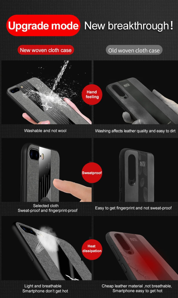 XINLI Stitching Cloth Textue Shockproof TPU Protective Case, For iPhone SE 2022 / SE 2020 & 8 & 7, For iPhone 8 Plus & 7 Plus, For iPhone XR, For iPhone X / XS, For iPhone XS Max, For iPhone 6 & 6s, For iPhone 6 Plus & 6s Plus