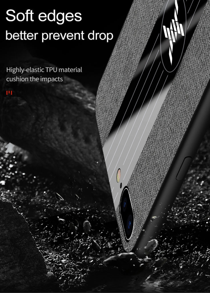 XINLI Stitching Cloth Textue Shockproof TPU Protective Case, For iPhone SE 2022 / SE 2020 & 8 & 7, For iPhone 8 Plus & 7 Plus, For iPhone XR, For iPhone X / XS, For iPhone XS Max, For iPhone 6 & 6s, For iPhone 6 Plus & 6s Plus