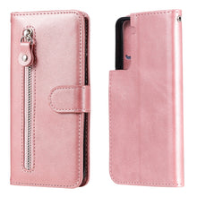 Load image into Gallery viewer, Fashion Calf Texture Zipper Horizontal Flip Leather Case with Holder &amp; Card Slots &amp; Wallet, For Samsung Galaxy S21 5G, For Samsung Galaxy S21 Plus 5G, For Samsung Galaxy S21 Ultra 5G