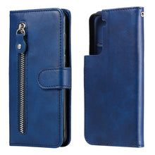 Load image into Gallery viewer, Fashion Calf Texture Zipper Horizontal Flip Leather Case with Holder &amp; Card Slots &amp; Wallet, For Samsung Galaxy S21 5G, For Samsung Galaxy S21 Plus 5G, For Samsung Galaxy S21 Ultra 5G