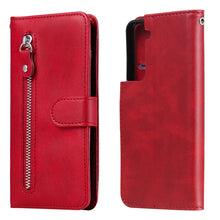 Load image into Gallery viewer, Fashion Calf Texture Zipper Horizontal Flip Leather Case with Holder &amp; Card Slots &amp; Wallet, For Samsung Galaxy S21 5G, For Samsung Galaxy S21 Plus 5G, For Samsung Galaxy S21 Ultra 5G