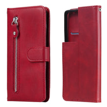 Load image into Gallery viewer, Fashion Calf Texture Zipper Horizontal Flip Leather Case with Holder &amp; Card Slots &amp; Wallet, For Samsung Galaxy S21 5G, For Samsung Galaxy S21 Plus 5G, For Samsung Galaxy S21 Ultra 5G