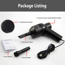 Load image into Gallery viewer, HK-6019D Portable Household Car Handheld Mini USB Vacuum Cleaner Dust Collector Cleaning Tools, HK-6019D