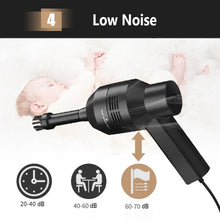 Load image into Gallery viewer, HK-6019D Portable Household Car Handheld Mini USB Vacuum Cleaner Dust Collector Cleaning Tools, HK-6019D