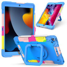 Load image into Gallery viewer, Contrast Color Shockproof Robot Silicone + PC Case with Wristband Holder, For iPad 10.2 2021 / 2020 / 2019, For iPad Air 2022 / 2020 10.9