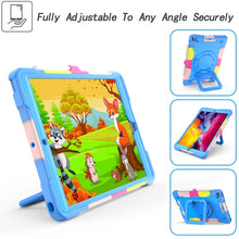 Load image into Gallery viewer, Contrast Color Shockproof Robot Silicone + PC Case with Wristband Holder, For iPad 10.2 2021 / 2020 / 2019, For iPad Air 2022 / 2020 10.9