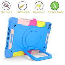 Load image into Gallery viewer, Contrast Color Shockproof Robot Silicone + PC Case with Wristband Holder, For iPad 10.2 2021 / 2020 / 2019, For iPad Air 2022 / 2020 10.9