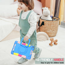 Load image into Gallery viewer, Contrast Color Shockproof Robot Silicone + PC Case with Wristband Holder, For iPad 10.2 2021 / 2020 / 2019, For iPad Air 2022 / 2020 10.9