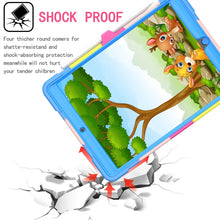 Load image into Gallery viewer, Contrast Color Shockproof Robot Silicone + PC Case with Wristband Holder, For iPad 10.2 2021 / 2020 / 2019, For iPad Air 2022 / 2020 10.9