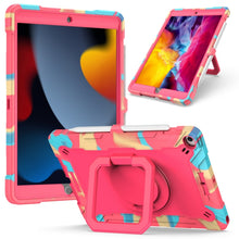 Load image into Gallery viewer, Contrast Color Shockproof Robot Silicone + PC Case with Wristband Holder, For iPad 10.2 2021 / 2020 / 2019, For iPad Air 2022 / 2020 10.9