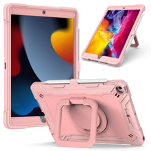 Load image into Gallery viewer, Contrast Color Shockproof Robot Silicone + PC Case with Wristband Holder, For iPad 10.2 2021 / 2020 / 2019, For iPad Air 2022 / 2020 10.9