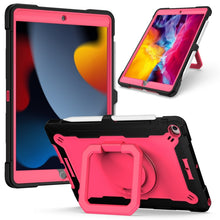 Load image into Gallery viewer, Contrast Color Shockproof Robot Silicone + PC Case with Wristband Holder, For iPad 10.2 2021 / 2020 / 2019, For iPad Air 2022 / 2020 10.9