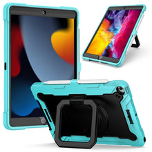 Load image into Gallery viewer, Contrast Color Shockproof Robot Silicone + PC Case with Wristband Holder, For iPad 10.2 2021 / 2020 / 2019, For iPad Air 2022 / 2020 10.9