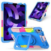 Load image into Gallery viewer, Contrast Color Shockproof Robot Silicone + PC Case with Wristband Holder, For iPad 10.2 2021 / 2020 / 2019, For iPad Air 2022 / 2020 10.9