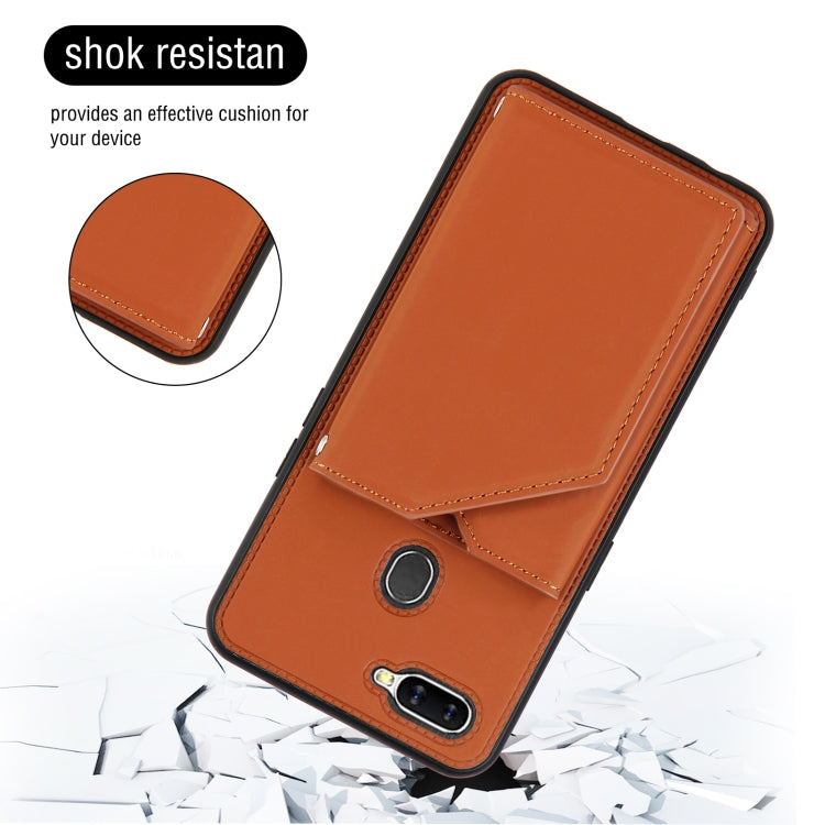 Skin Feel PU + TPU + PC Back Cover Shockproof Case with Card Slots & Holder & Photo Frame, For OPPO A7 / A5s / A12, For Samsung Galaxy A12, For Samsung Galaxy A52 5G / 4G, For Samsung Galaxy A72 5G / 4G, For Samsung Galaxy S21 5G                       ...