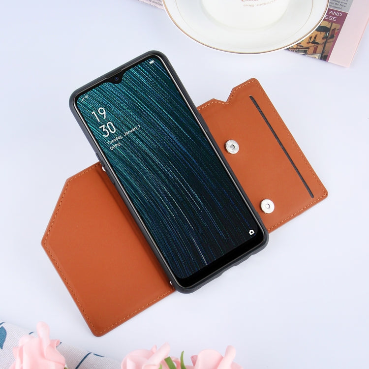 Skin Feel PU + TPU + PC Back Cover Shockproof Case with Card Slots & Holder & Photo Frame, For OPPO A7 / A5s / A12, For Samsung Galaxy A12, For Samsung Galaxy A52 5G / 4G, For Samsung Galaxy A72 5G / 4G, For Samsung Galaxy S21 5G                       ...