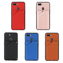 Load image into Gallery viewer, Skin Feel PU + TPU + PC Back Cover Shockproof Case with Card Slots &amp; Holder &amp; Photo Frame, For OPPO A7 / A5s / A12, For Samsung Galaxy A12, For Samsung Galaxy A52 5G / 4G, For Samsung Galaxy A72 5G / 4G, For Samsung Galaxy S21 5G                       ...