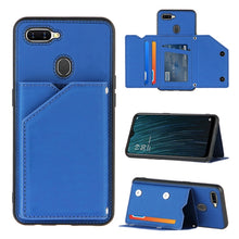 Load image into Gallery viewer, Skin Feel PU + TPU + PC Back Cover Shockproof Case with Card Slots &amp; Holder &amp; Photo Frame, For OPPO A7 / A5s / A12, For Samsung Galaxy A12, For Samsung Galaxy A52 5G / 4G, For Samsung Galaxy A72 5G / 4G, For Samsung Galaxy S21 5G                       ...