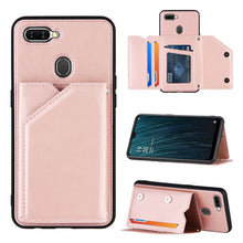 Load image into Gallery viewer, Skin Feel PU + TPU + PC Back Cover Shockproof Case with Card Slots &amp; Holder &amp; Photo Frame, For OPPO A7 / A5s / A12, For Samsung Galaxy A12, For Samsung Galaxy A52 5G / 4G, For Samsung Galaxy A72 5G / 4G, For Samsung Galaxy S21 5G                       ...