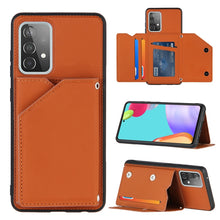 Load image into Gallery viewer, Skin Feel PU + TPU + PC Back Cover Shockproof Case with Card Slots &amp; Holder &amp; Photo Frame, For OPPO A7 / A5s / A12, For Samsung Galaxy A12, For Samsung Galaxy A52 5G / 4G, For Samsung Galaxy A72 5G / 4G, For Samsung Galaxy S21 5G                       ...