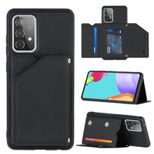 Load image into Gallery viewer, Skin Feel PU + TPU + PC Back Cover Shockproof Case with Card Slots &amp; Holder &amp; Photo Frame, For OPPO A7 / A5s / A12, For Samsung Galaxy A12, For Samsung Galaxy A52 5G / 4G, For Samsung Galaxy A72 5G / 4G, For Samsung Galaxy S21 5G                       ...
