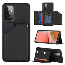 Load image into Gallery viewer, Skin Feel PU + TPU + PC Back Cover Shockproof Case with Card Slots &amp; Holder &amp; Photo Frame, For OPPO A7 / A5s / A12, For Samsung Galaxy A12, For Samsung Galaxy A52 5G / 4G, For Samsung Galaxy A72 5G / 4G, For Samsung Galaxy S21 5G                       ...