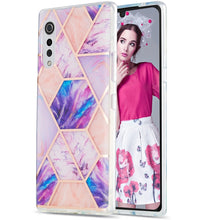 Load image into Gallery viewer, 3D Electroplating Marble Pattern TPU Protective Case, For Samsung Galaxy S21 5G, For Samsung Galaxy S21 Plus 5G, For Samsung Galaxy S21 Ultra 5G, For LG Velvet 4G / Velvet 5G / G9