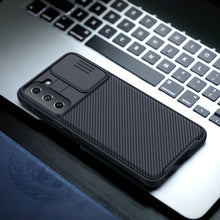 Load image into Gallery viewer, NILLKIN Black Mirror Pro Series Camshield Full Coverage Dust-proof Scratch Resistant Phone Case, For Samsung Galaxy S21 5G