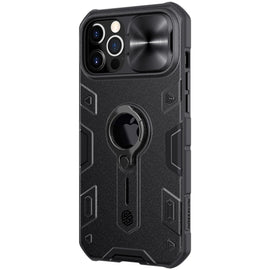 NILLKIN Shockproof CamShield Armor Protective Case with Invisible Ring Holder, For iPhone 12 Pro Max