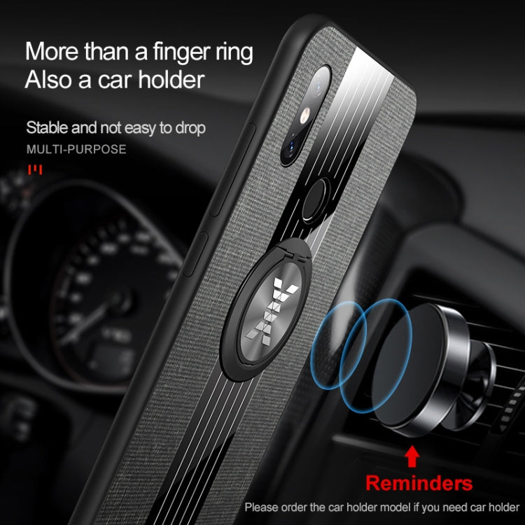 XINLI Stitching Cloth Textue Shockproof TPU Protective Case with Ring Holder, For Xiaomi Mi 6X / A2, For Xiaomi Mi 9 SE, For Xiaomi Mi CC9, For Xiaomi Mi CC9e, For Xiaomi Mi 8 Lite