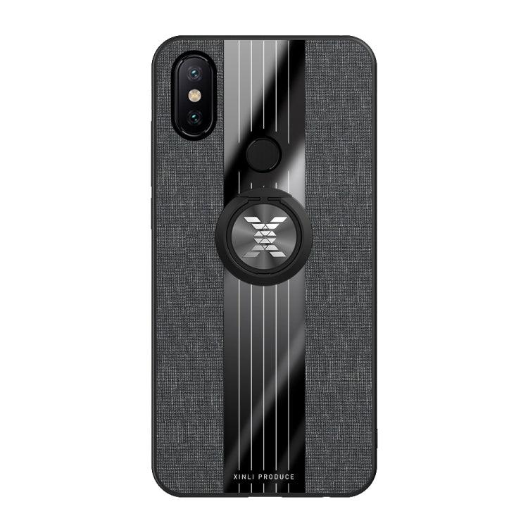 XINLI Stitching Cloth Textue Shockproof TPU Protective Case with Ring Holder, For Xiaomi Mi 6X / A2, For Xiaomi Mi 9 SE, For Xiaomi Mi CC9, For Xiaomi Mi CC9e, For Xiaomi Mi 8 Lite