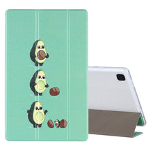 Load image into Gallery viewer, Coloured Drawing Pattern Horizontal Flip Leather Case with Three-folding Holder, For Lenovo Tab P11 Pro (TB-XJ706F), For Samsung Galaxy Tab A7 10.4 (2020)