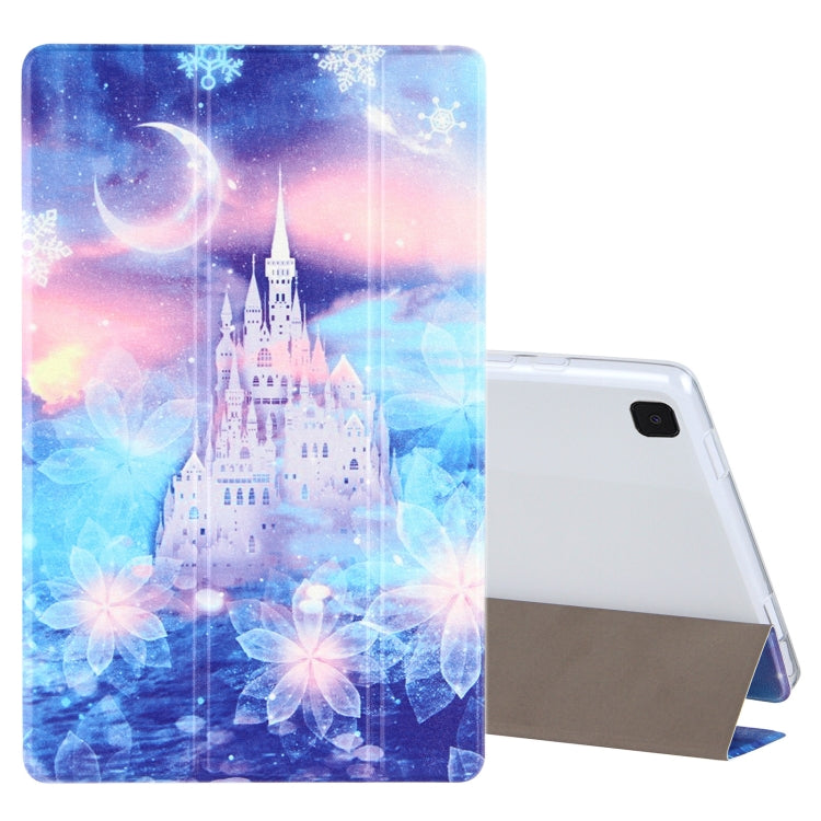 Coloured Drawing Pattern Horizontal Flip Leather Case with Three-folding Holder, For Lenovo Tab P11 Pro (TB-XJ706F), For Samsung Galaxy Tab A7 10.4 (2020)