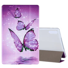 Load image into Gallery viewer, Coloured Drawing Pattern Horizontal Flip Leather Case with Three-folding Holder, For Lenovo Tab P11 Pro (TB-XJ706F), For Samsung Galaxy Tab A7 10.4 (2020)