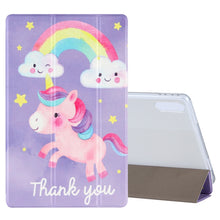 Load image into Gallery viewer, Coloured Drawing Pattern Horizontal Flip Leather Case with Three-folding Holder, For Lenovo Tab P11 Pro (TB-XJ706F), For Samsung Galaxy Tab A7 10.4 (2020)