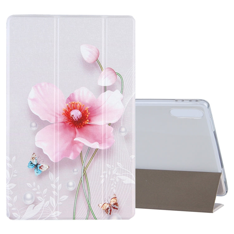 Coloured Drawing Pattern Horizontal Flip Leather Case with Three-folding Holder, For Lenovo Tab P11 Pro (TB-XJ706F), For Samsung Galaxy Tab A7 10.4 (2020)