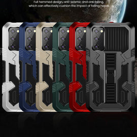 Vanguard Warrior All Inclusive Double-color Shockproof TPU + PC Protective Case with Holder, For Samsung Galaxy A51 / Galaxy A31