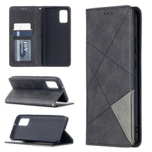 Load image into Gallery viewer, Rhombus Texture Horizontal Flip Magnetic Leather Case with Holder &amp; Card Slots &amp; Wallet, For Samsung Galaxy A02s (EU Version)