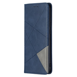 Rhombus Texture Horizontal Flip Magnetic Leather Case with Holder & Card Slots & Wallet, For Samsung Galaxy A02s (EU Version)