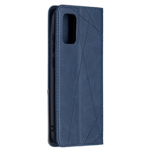 Load image into Gallery viewer, Rhombus Texture Horizontal Flip Magnetic Leather Case with Holder &amp; Card Slots &amp; Wallet, For Samsung Galaxy A02s (EU Version)