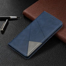 Load image into Gallery viewer, Rhombus Texture Horizontal Flip Magnetic Leather Case with Holder &amp; Card Slots &amp; Wallet, For Samsung Galaxy A02s (EU Version)
