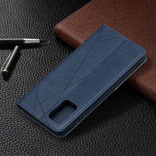 Load image into Gallery viewer, Rhombus Texture Horizontal Flip Magnetic Leather Case with Holder &amp; Card Slots &amp; Wallet, For Samsung Galaxy A02s (EU Version)