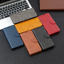 Load image into Gallery viewer, Retro Lambskin Texture Pure Color Horizontal Flip PU Leather Case with Holder &amp; Card Slots &amp; Wallet &amp; Lanyard, For Nokia 5.4, For Samsung Galaxy A02s (EU Version)